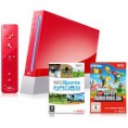 Nintendo Wii Vermelho c/Motion Plus + Games Wii Sports e New Super Mario Bros